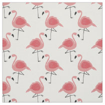 Cute Pink Flamingos Girly Chic Fabric