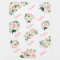 Cute Pink Floral Baby Girl Name Baby Blanket