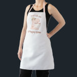 Cute Pink Floral Bakery Cake Mixer Apron<br><div class="desc">A cute pink cake mixer with flowers decorates this bakery kitchen apron. Personalize it with your name and business information. Designed for you by Blackberry Boulevard.</div>