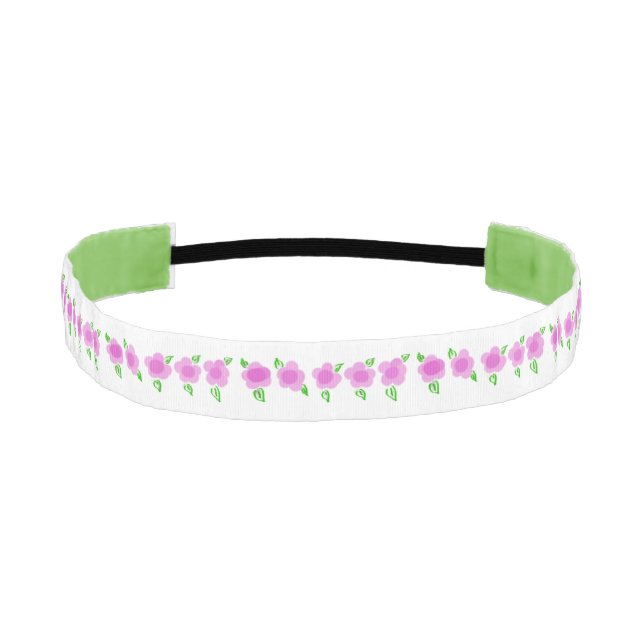 Cute Pink Floral Headband (Front)