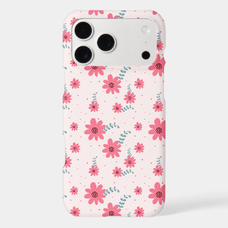 Cute Pink Floral Pattern | Daisy Flower Aesthetic  iPhone 17 Pro Max Case