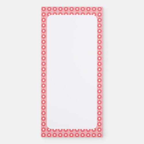 Cute Pink Floral Patterned Notepad