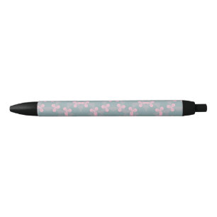 Cute Pink Floral Pen for Writing One Owl Artist