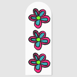 Cute Pink Flower Bookmarks