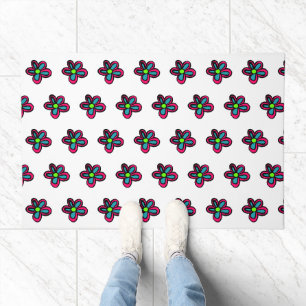 Cute Pink Flower Doormat