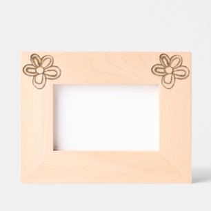 Cute pink flower engraved frames