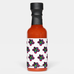Cute Pink Flower Hot Sauces