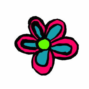 Cute pink flower statuette