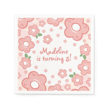 Cute Pink Flowers Birthday Party Pinks