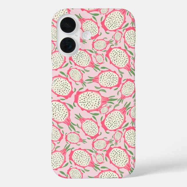Cute Pink Fruit Dragon Case-Mate iPhone Case (Back)