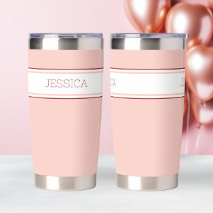 Cute Pink Galentine Day Bestie Girly Coffee Lover Insulated Tumbler