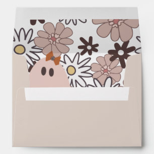 Cute pink ghost Halloween Envelope