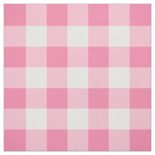 Pink Plaid Fabric