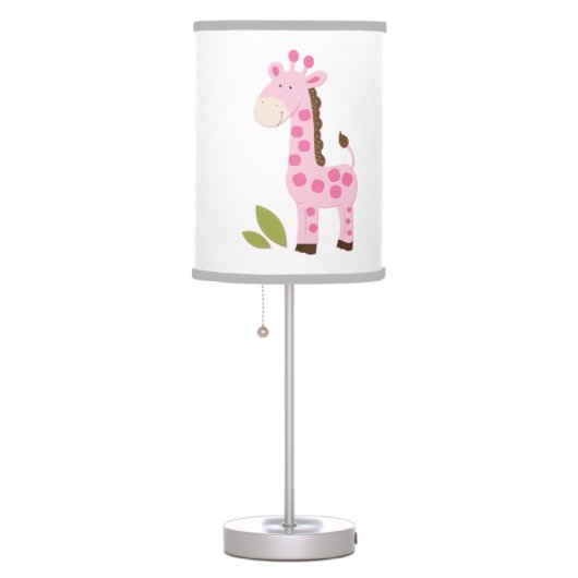 Cute Pink Giraffe Nursery Lamp (Right)