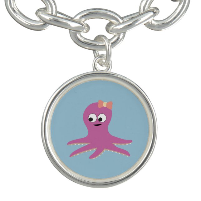 Cute pink girl Octopus Bracelet (Design)