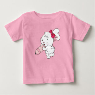 Cute pink girly bunny rabbit baby T-Shirt