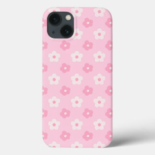 Cute Pink Girly Floral iPhone 13 Case