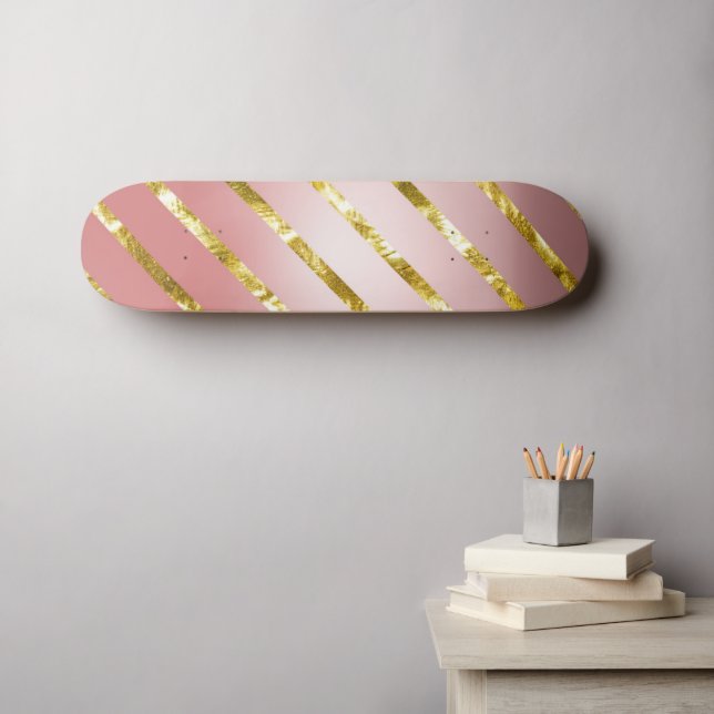 cute pink glitter skateboard (Wall Art (Horz))