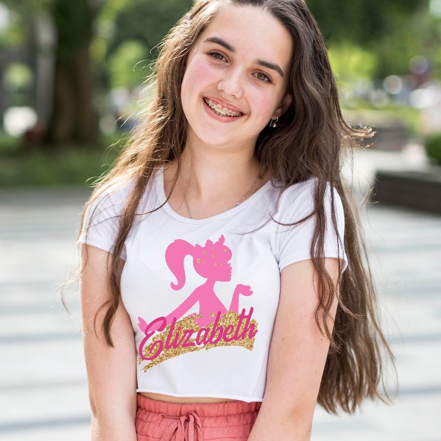 Cute Pink Glitter sparkly Girlish T-Shirt (Creator Uploaded)