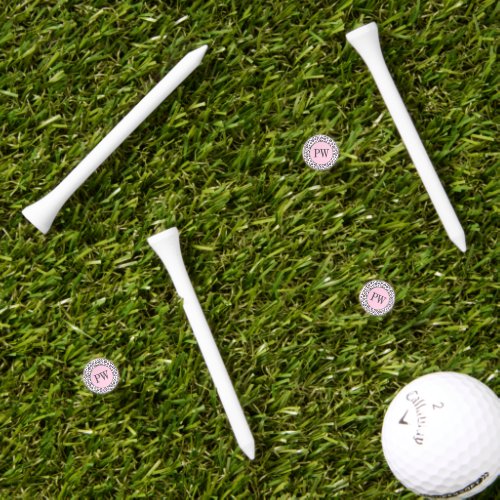 Cute Pink Gray Animal Leopard Print Golf Tees