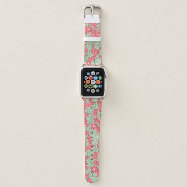 Pink and green apple clearance watch band