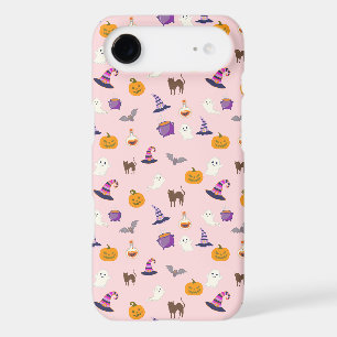 Cute Pink Halloween Seamless Pattern - Spooky iPhone 17 Air Case