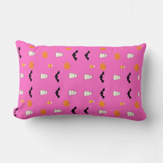 Cute Pink Halloween Throw Pillow