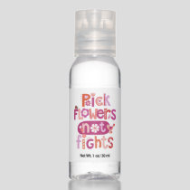 Cute pink hand lettered typography sanitizer