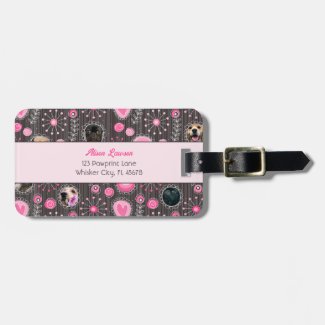 Cute Pink Heart and Flower Dog Mom Photo Collage 