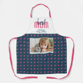 Best MOM Ever Cute Pink Hearts & Stars Adult Apron