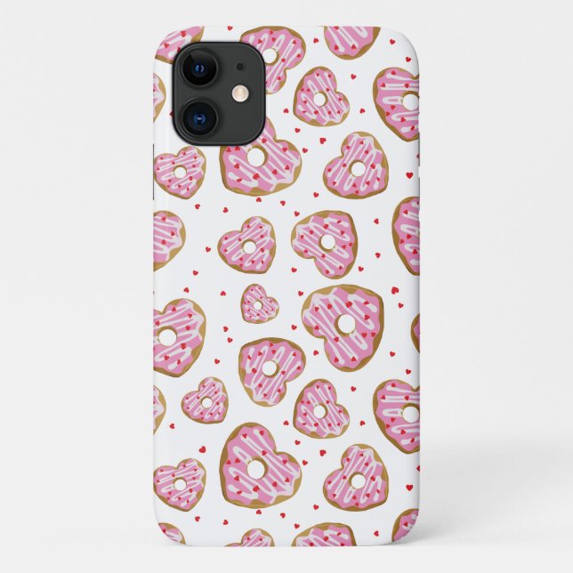 Cute Pink Heart Cookies Case-Mate iPhone Case (Back)