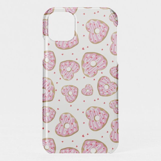Cute Pink Heart Cookies Uncommon iPhone Case (Back)