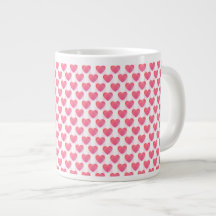Cute Pink Heart Lovely Valentine Mug