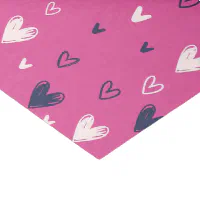 Cute Pink Heart Pencil Sketch Valentine's Day Tissue Paper