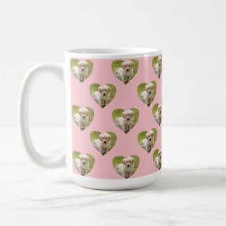 Cute Pink Hearts Custom Pet Photo