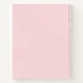 Cute Pink Hearts Initials Monogram Notebook | Zazzle