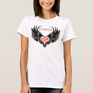 Cute Pink Hearts Pattern T-Shirt
