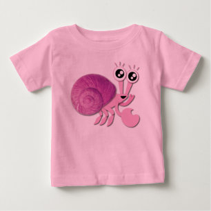 Cute Pink Hermit Crab Baby T-Shirt