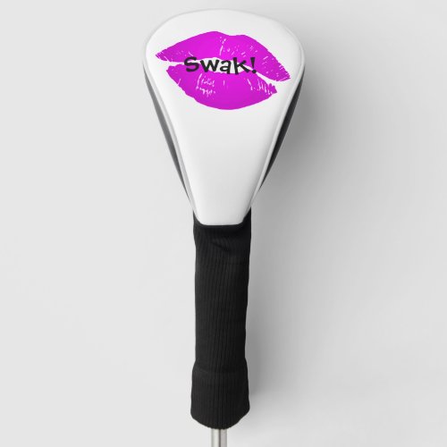 Cute Pink Hot Lips SWAK Sealed with a Kiss Love Golf Head Cover