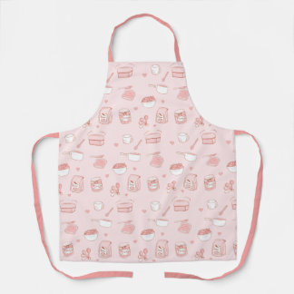 Cute Pink Jam and Bread Making and Baking Hobby Apron