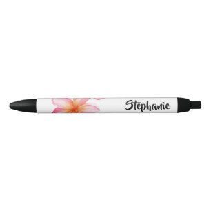 Cute Pink Kath Golap Floral Design Pen