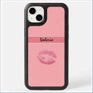 Cute Pink Kiss Lipstick OtterBox iPhone 14 Plus Case