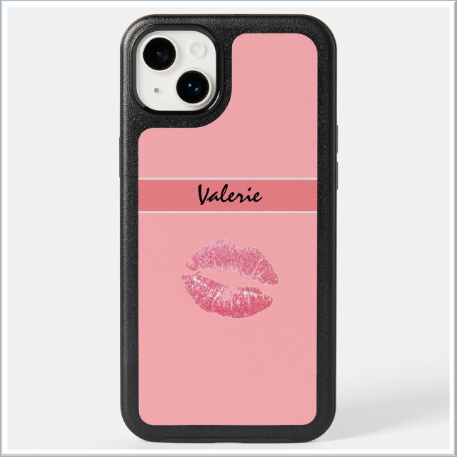 Cute Pink Kiss Lipstick Otterbox iPhone Case (Creator Uploaded)