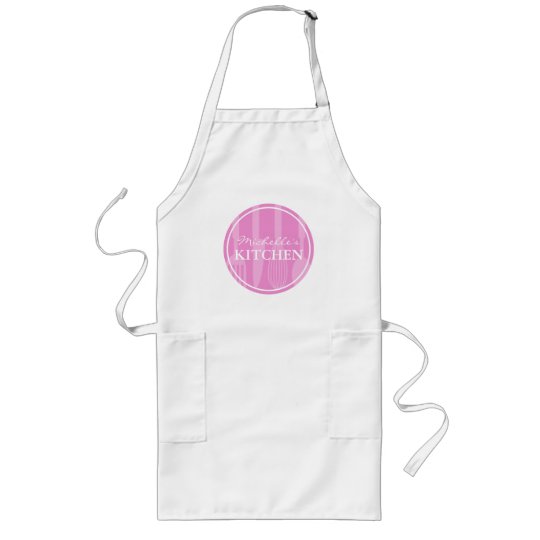 pink kitchen apron