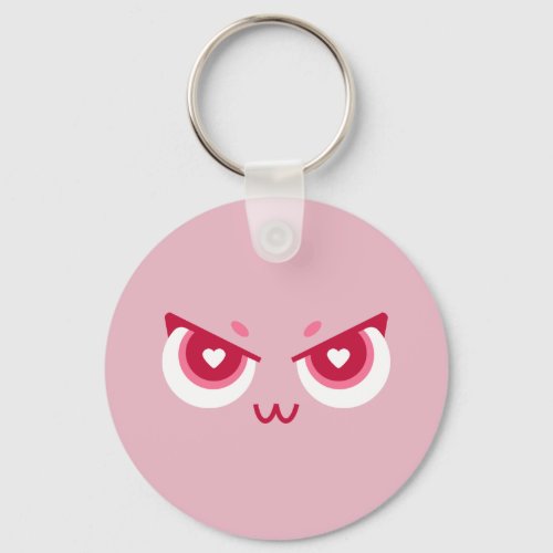 Cute Pink Kitty Keychain