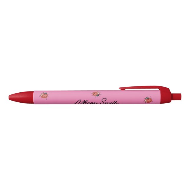 Cute pink Ladybug Pen (Top)