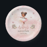 Cute Pink Little Ballerina Tutu Girl Baby Shower Paper Plates<br><div class="desc">Cute ballerina and butterflies girl Baby Shower or Sprinkle design with pink alcohol and ink style pink background.  Pair with items from our "A Sweet Little Ballerina Is On the Way & We're TUTU Excited!" design collection.</div>