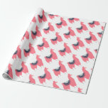Cute Pink Llama Wrapping Paper Cute Pink Llama Wrapping Paper