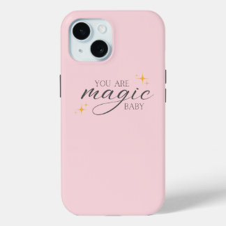 Cute Pink Magic Affirmation  iPhone 15 Case