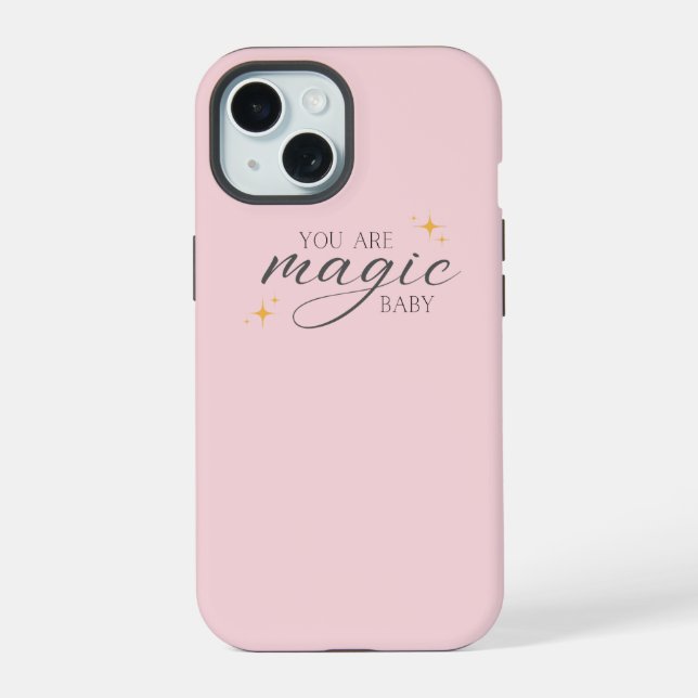 Cute Pink Magic Affirmation  Iphone Case (Back)